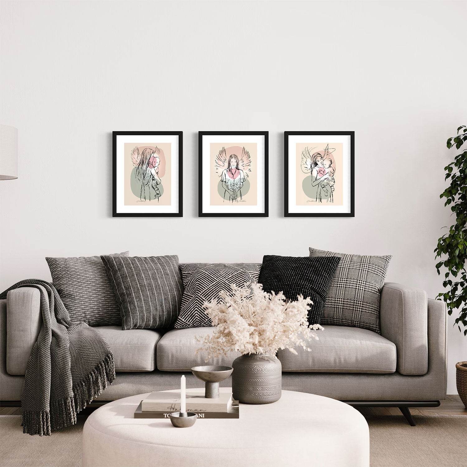 Prophetic art print "Always protected"