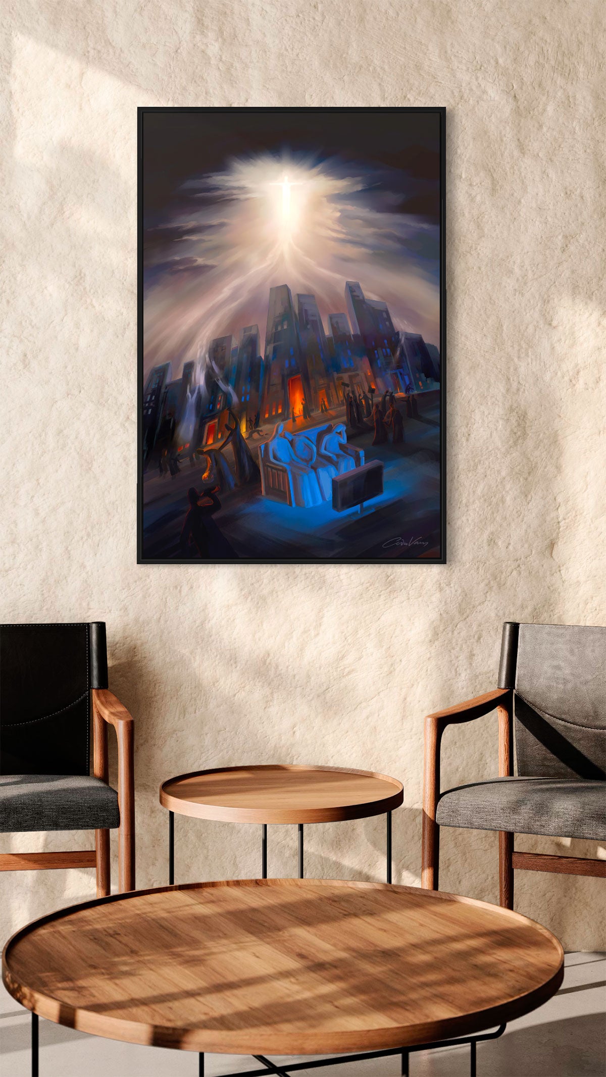 Prophetic Art Print "Are you Ready for This Moment?" Matthew 24:31, Ain Vares Art