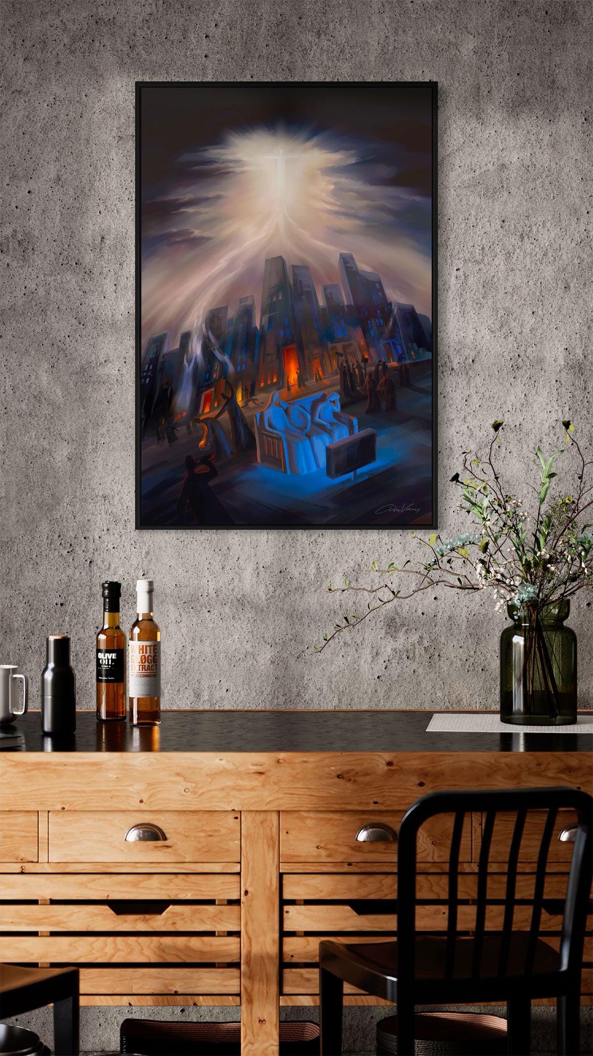 Prophetic Art Print "Are you Ready for This Moment?" Matthew 24:31, Ain Vares Art
