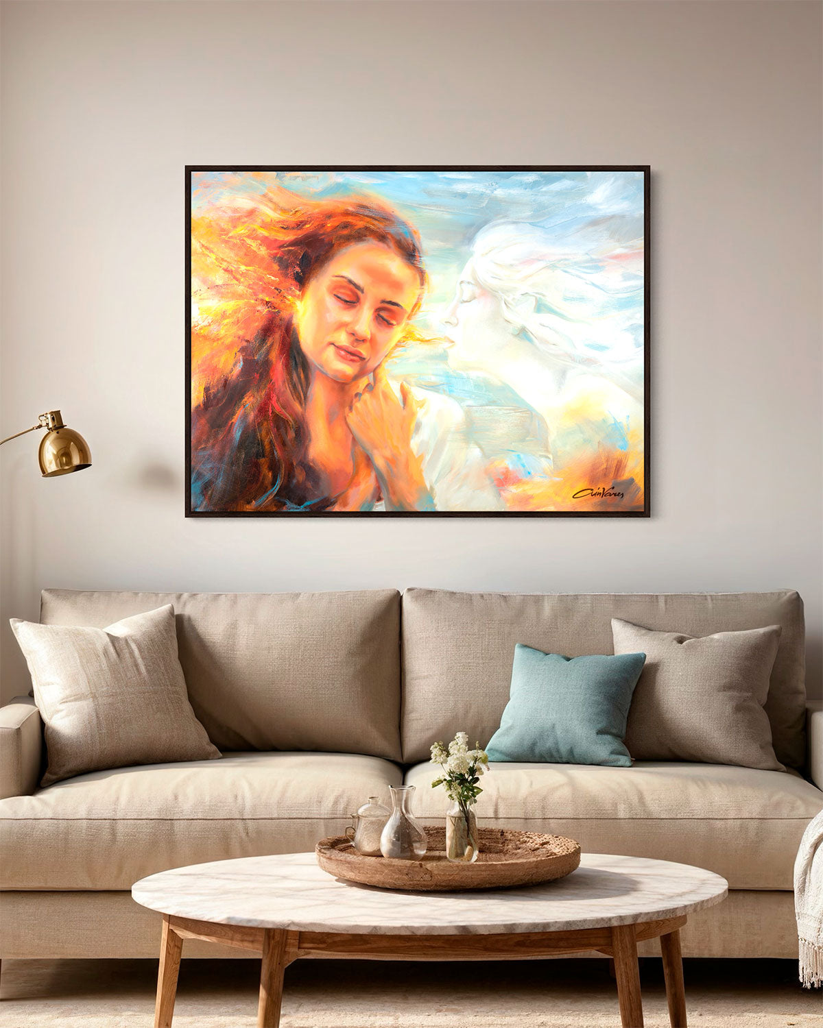 Prophetic Art Print "Baptized with the Holy Spirit" Matthew 3:11, Ain Vares Art