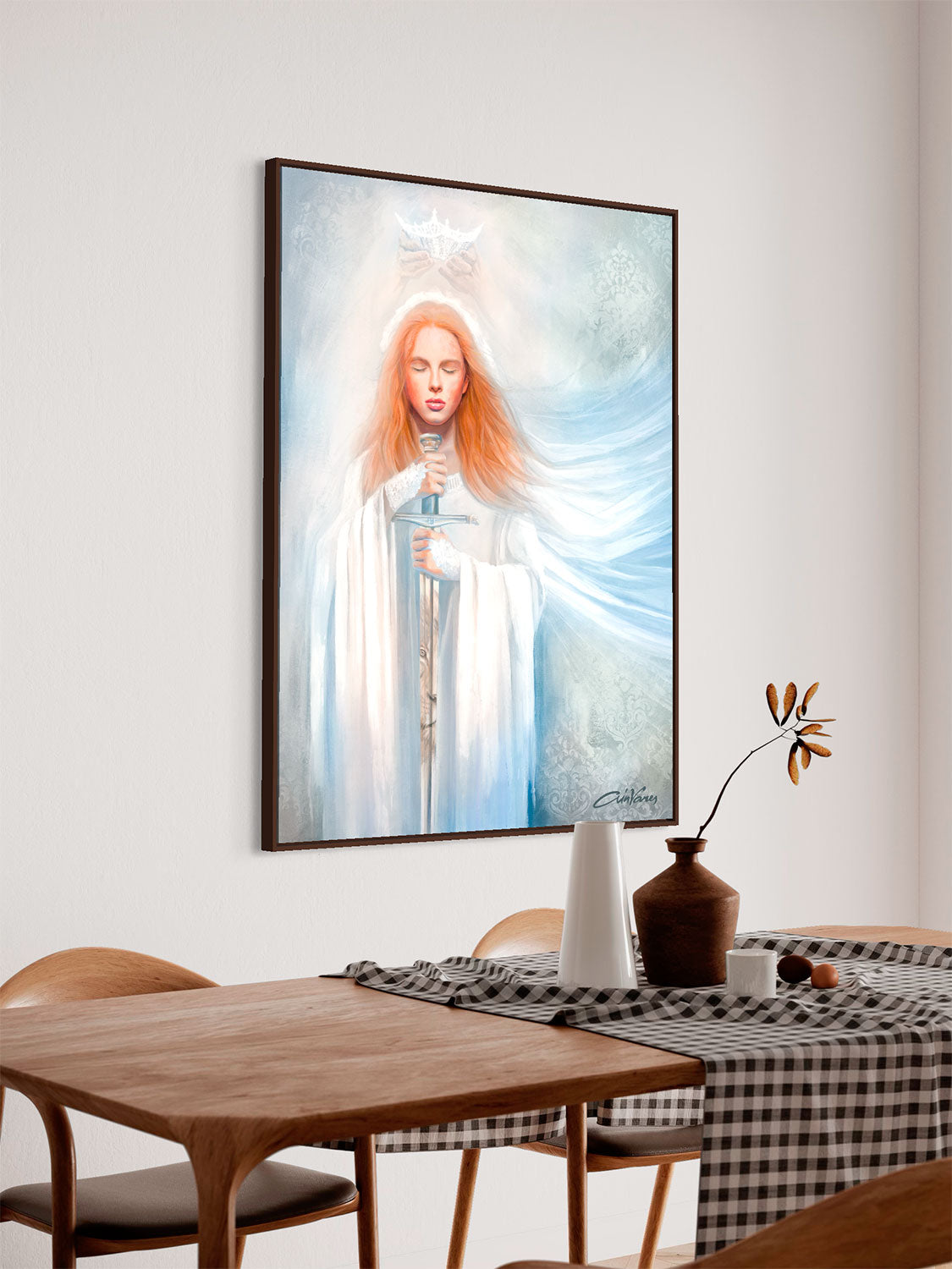 Prophetic Art Print "Bride of Christ - Dedicated to the Lord", Ain Vares Art