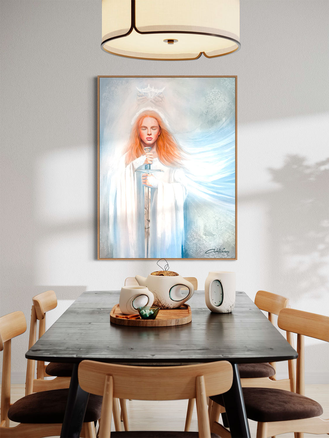 Prophetic Art Print "Bride of Christ - Dedicated to the Lord", Ain Vares Art