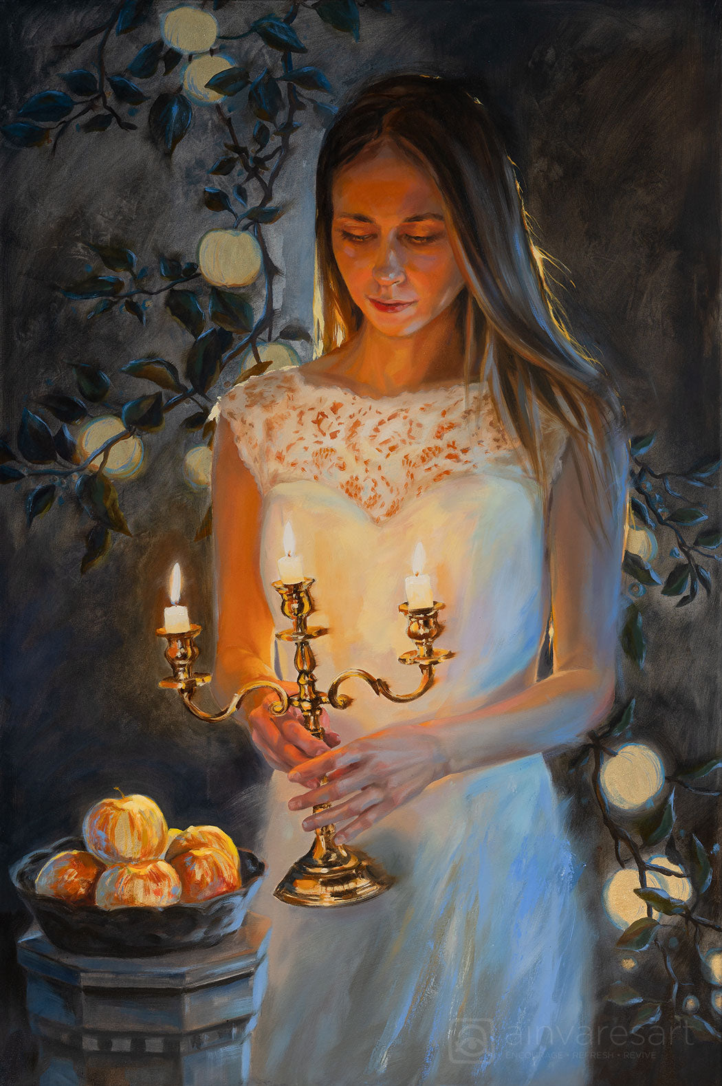 Prophetic Art Print "Like apples of gold" Proverbs 25:11, Ain Vares Art