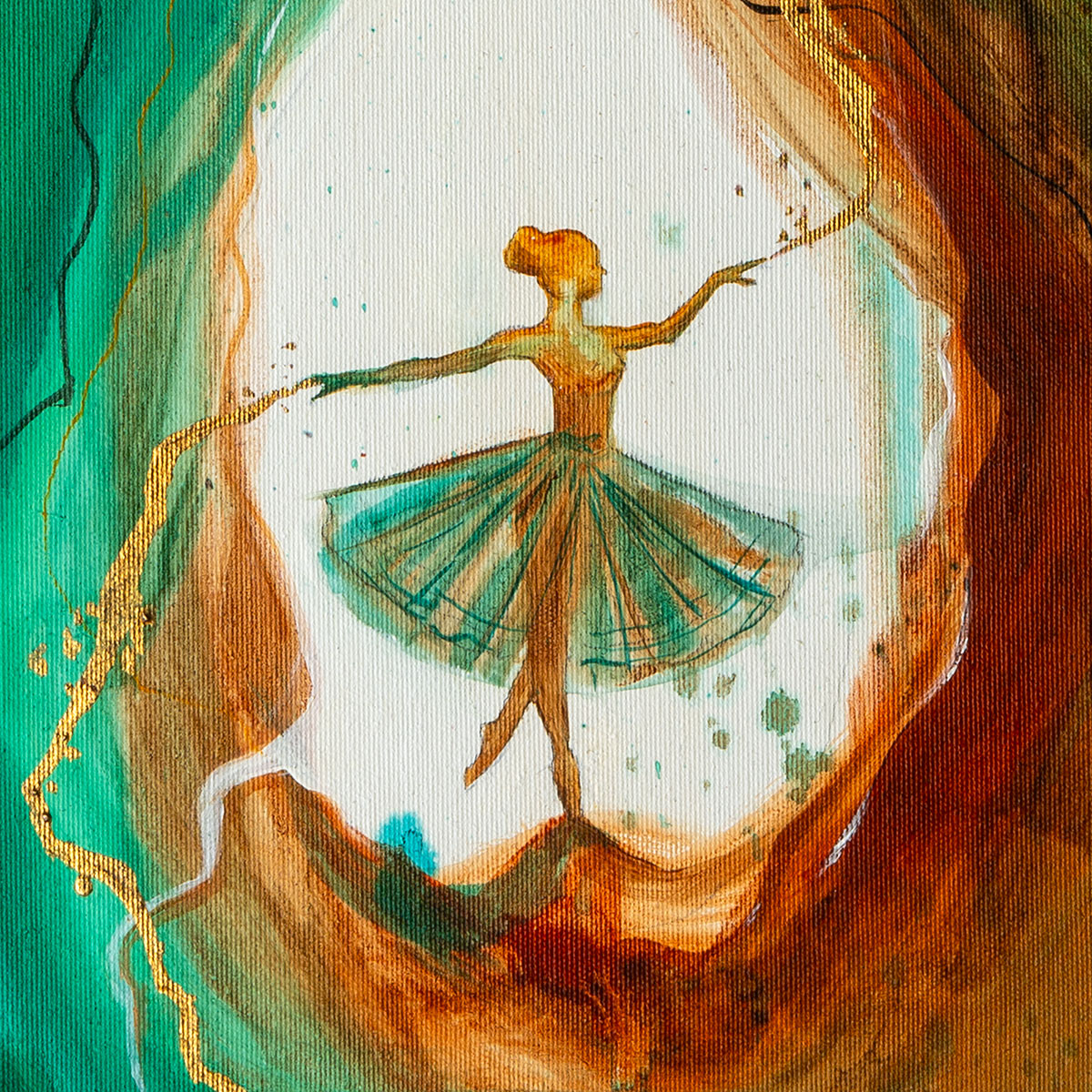 "I can do all things through Him" triptych - Original Prophetic Painting