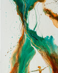 "I can do all things through Him" triptych - Original Prophetic Painting