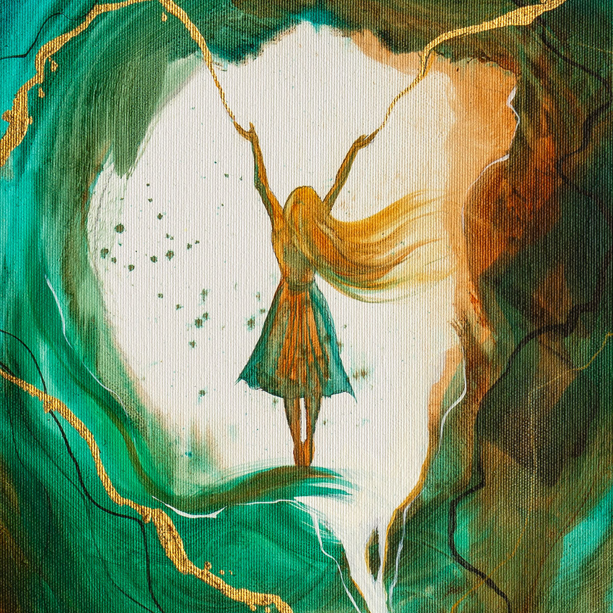 "I can do all things through Him" triptych - Original Prophetic Painting