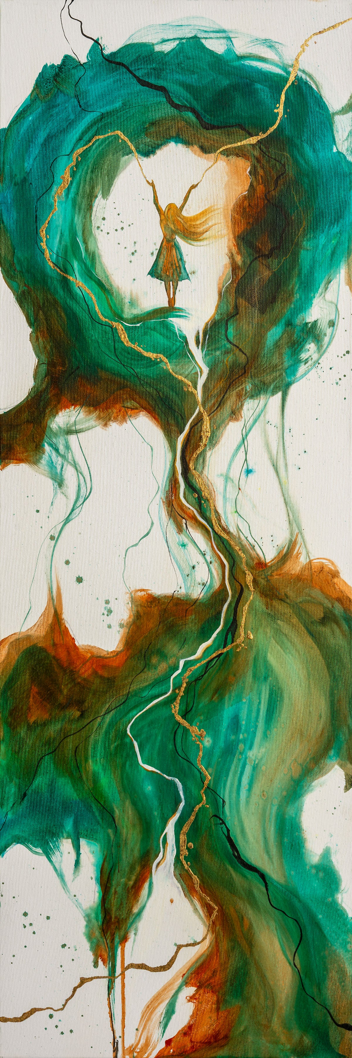 "I can do all things through Him" triptych - Original Prophetic Painting