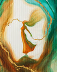 "I can do all things through Him" triptych - Original Prophetic Painting