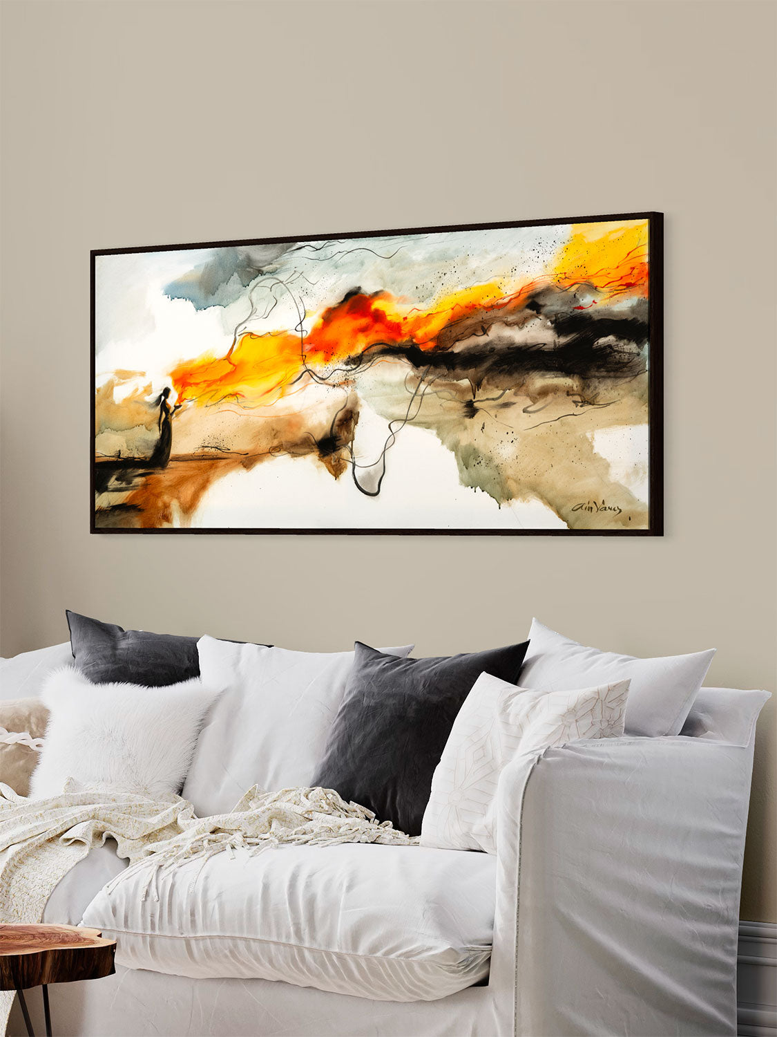 Prophetic Art Print "I keep my lamp burning", Ain Vares Art
