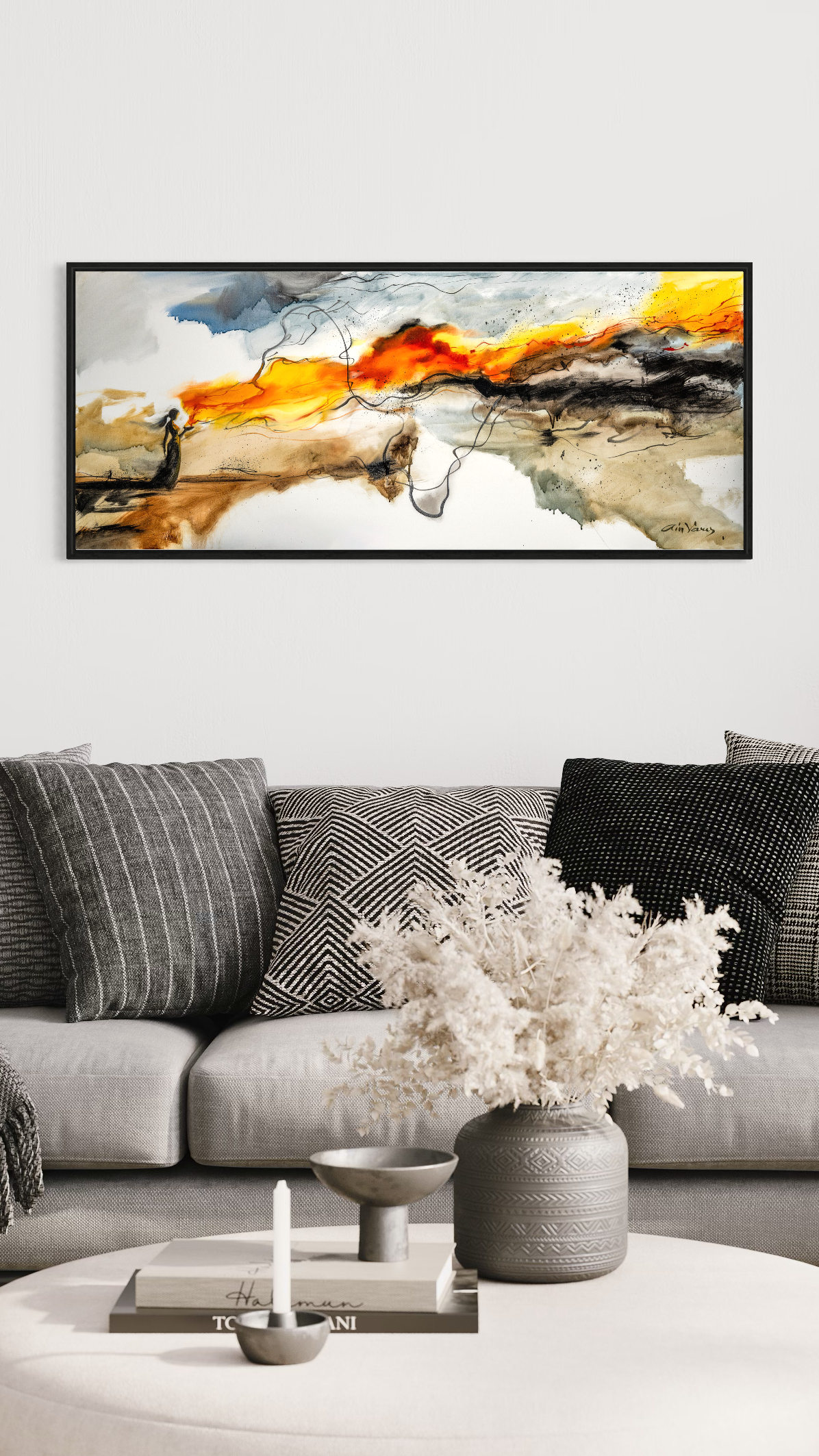 Prophetic Art Print "I keep my lamp burning", Ain Vares Art