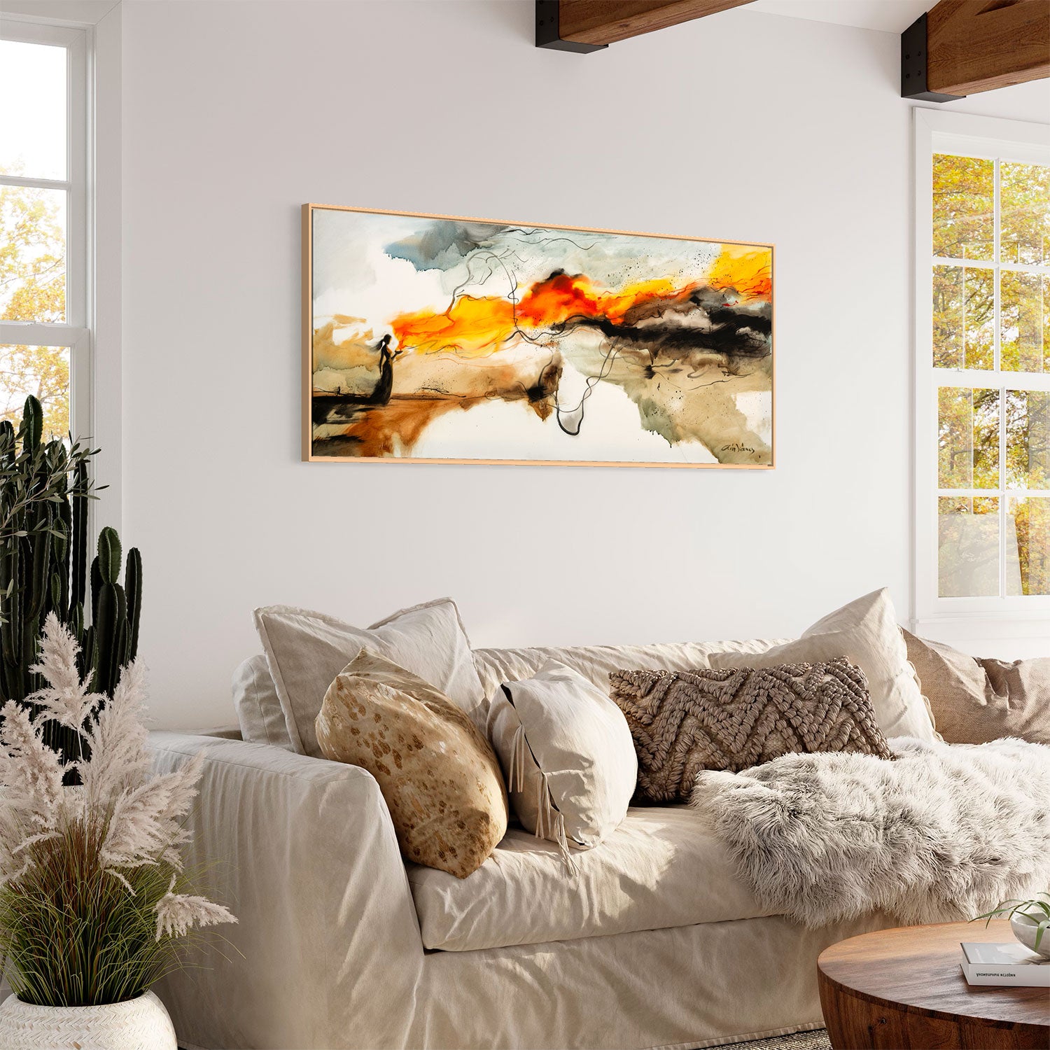Prophetic Art Print "I keep my lamp burning", Ain Vares Art