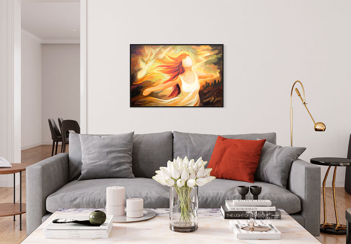 Prophetic Art Print "I wait for the Lord, my Whole Being Waits" Psalm 130, Ain Vares Art