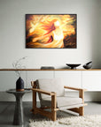 Prophetic Art Print "I wait for the Lord, my Whole Being Waits" Psalm 130, Ain Vares Art