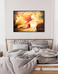 Prophetic Art Print "I wait for the Lord, my Whole Being Waits" Psalm 130, Ain Vares Art