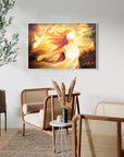 Prophetic Art Print "I wait for the Lord, my Whole Being Waits" Psalm 130, Ain Vares Art