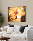 Prophetic Art Print "I wait for the Lord, my Whole Being Waits" Psalm 130, Ain Vares Art