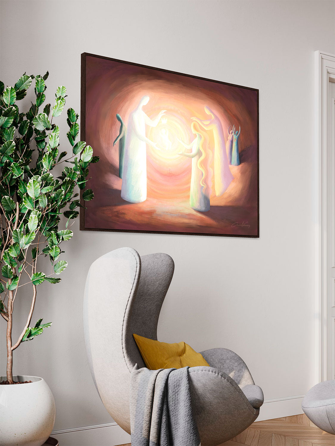 Prophetic Art Print "Emmanuel" Matthew 1:23, Ain Vares Art