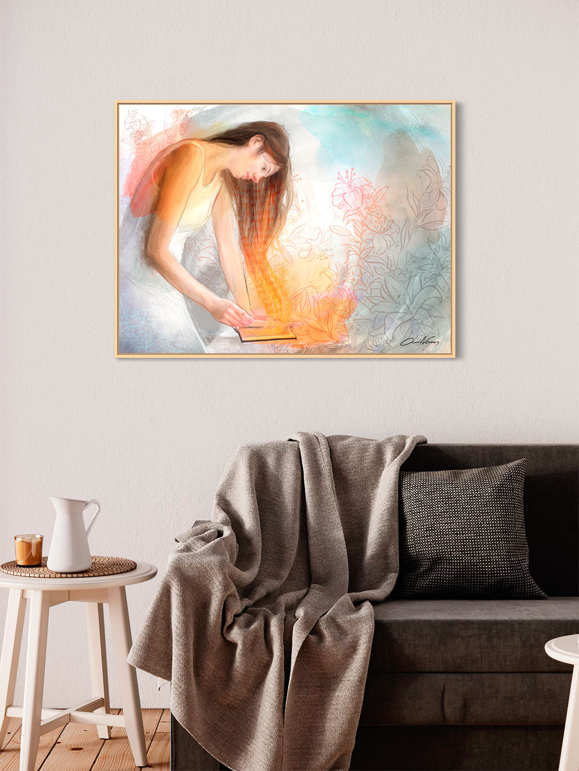 Prophetic Art Print "Drawing from the Well of Wisdom", Ain Vares Art
