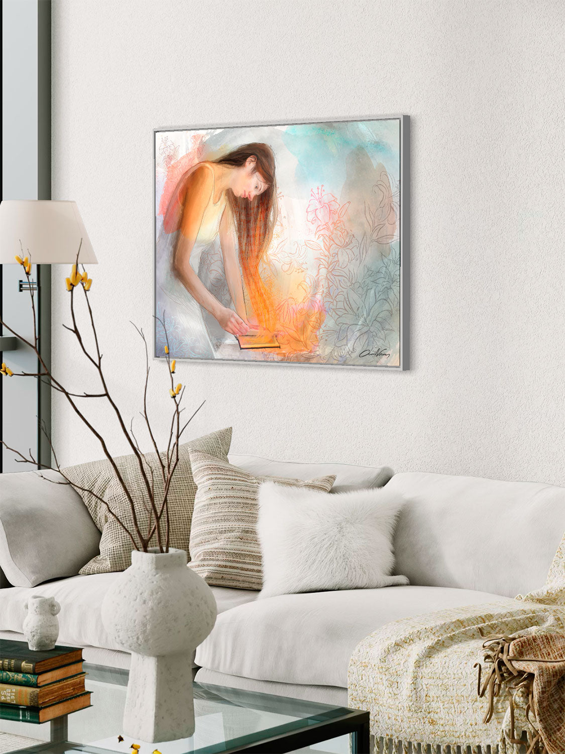 Prophetic Art Print "Drawing from the Well of Wisdom", Ain Vares Art