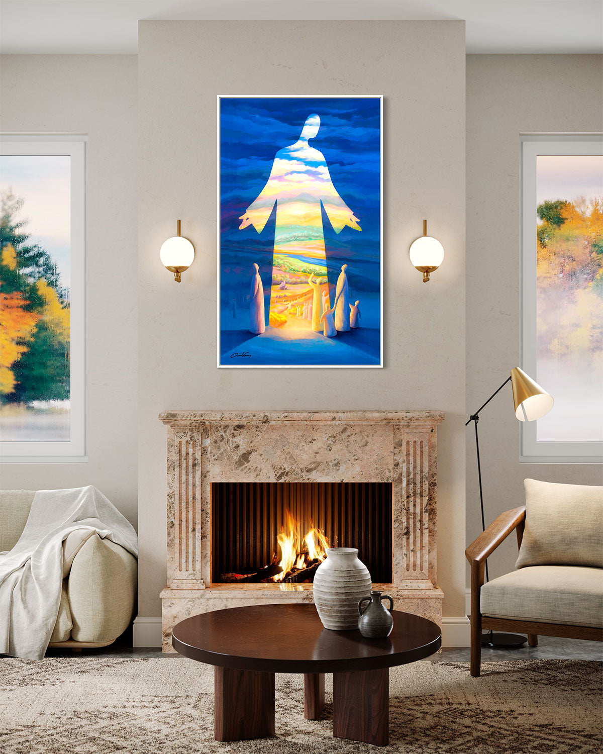 Prophetic Art Print "Jesus is the Way the Truth and the Life" John 14:6, Ain Vares Art