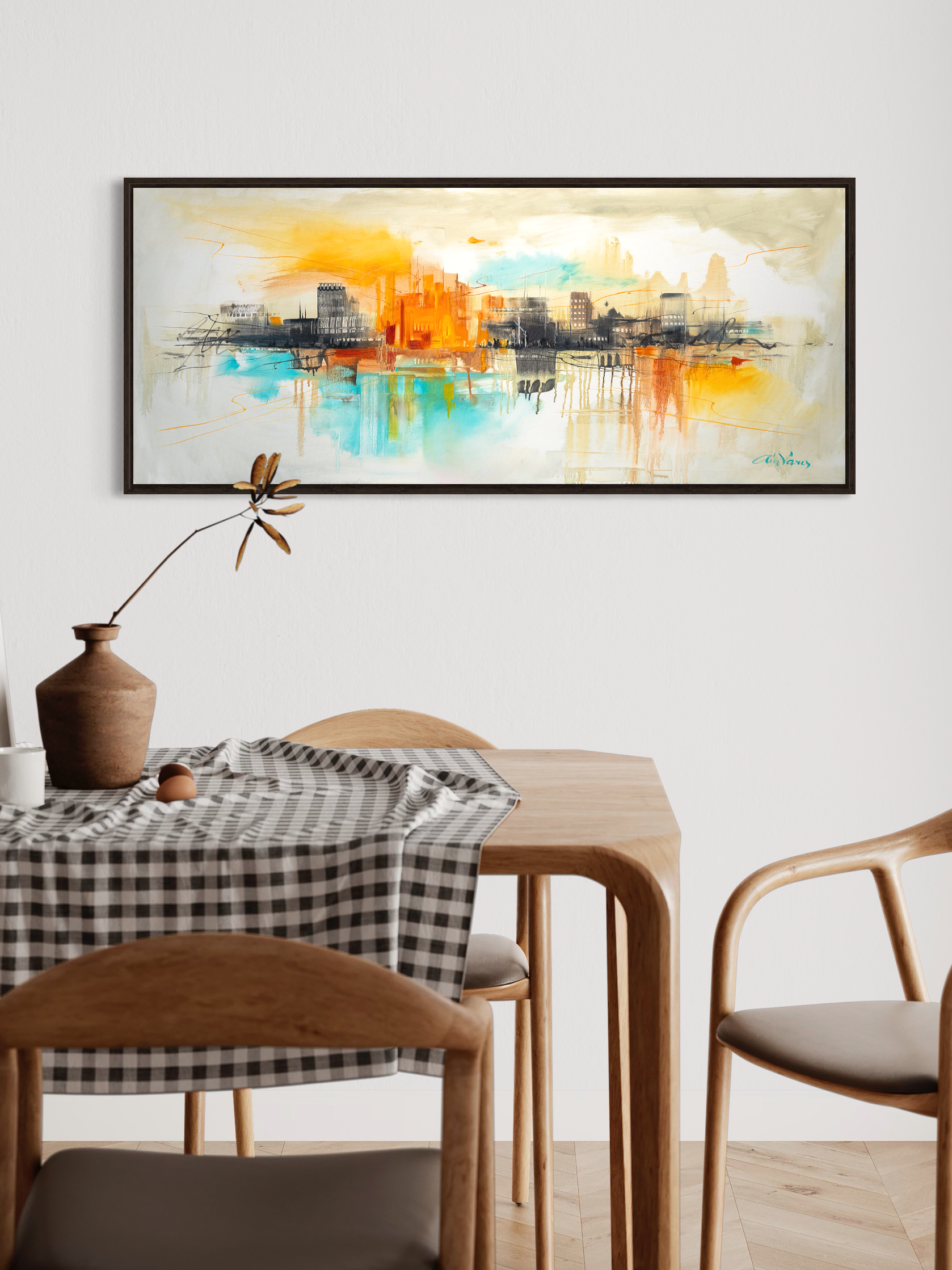 Prophetic Art Print "Journey to the Holy City-2" Revelation 21:2, Ain Vares Art