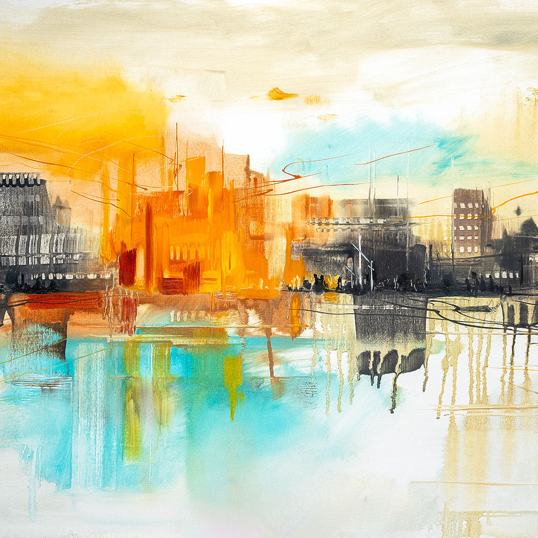 Prophetic Art Print "Journey to the Holy City-2" Revelation 21:2, Ain Vares Art