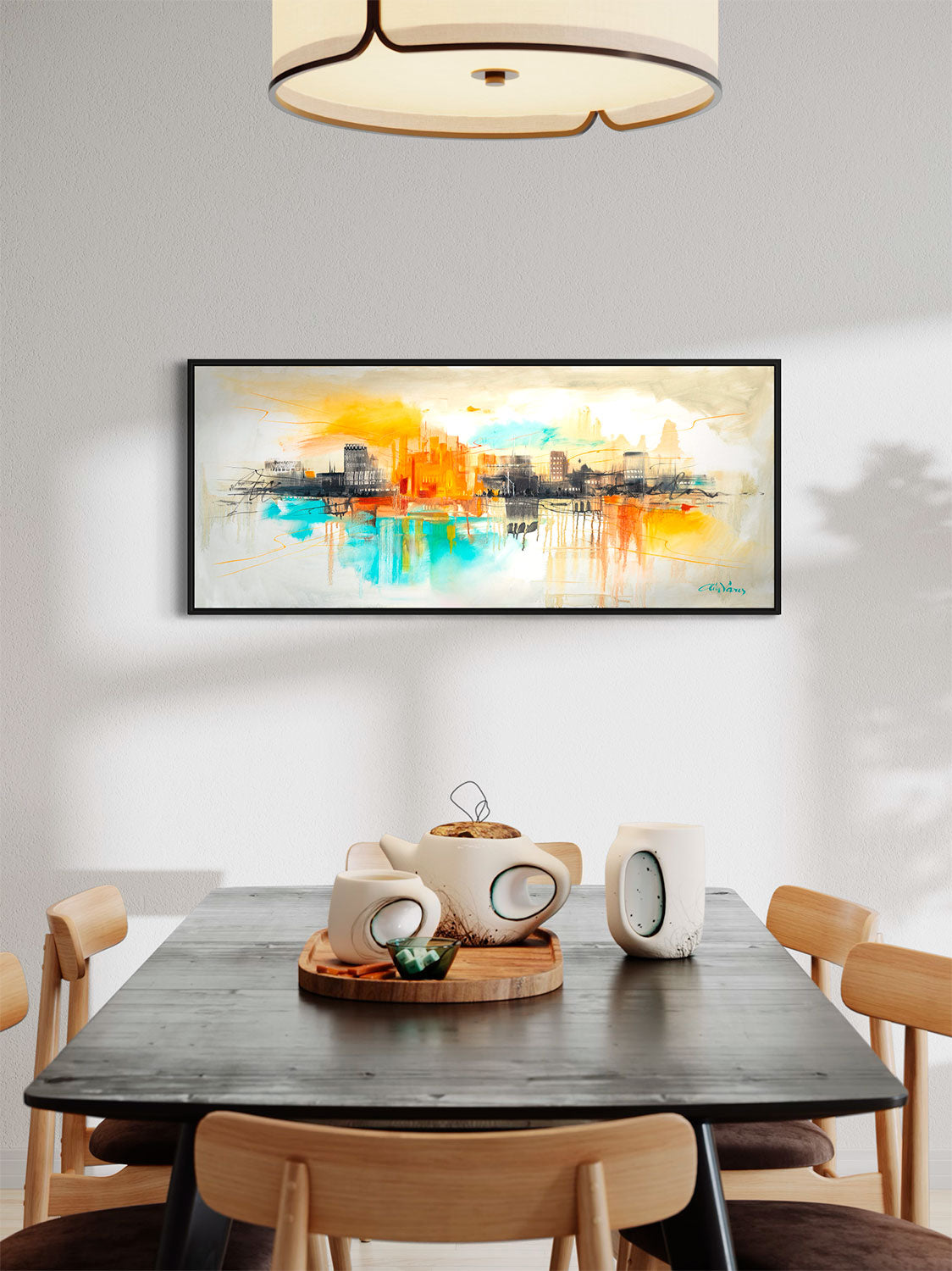 Prophetic Art Print "Journey to the Holy City-2" Revelation 21:2, Ain Vares Art