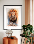 "The Lion and the Lamb" - Prophetic Art Print