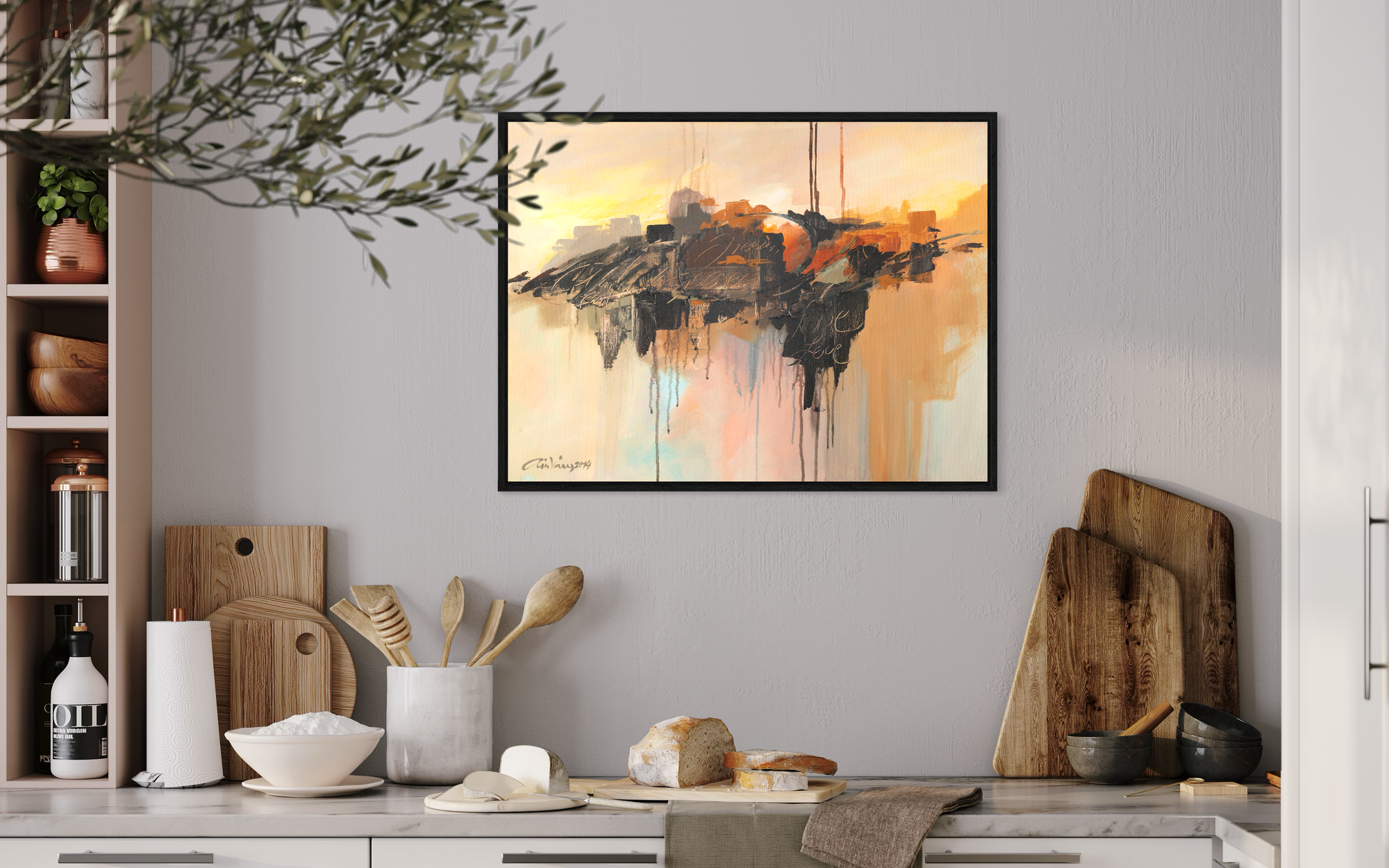 "Love Breaks Through" 1 John 4:9 - Original Painting