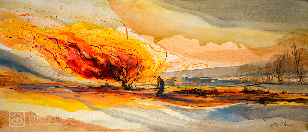 "My Burning Bush" - Prophetic Art Print