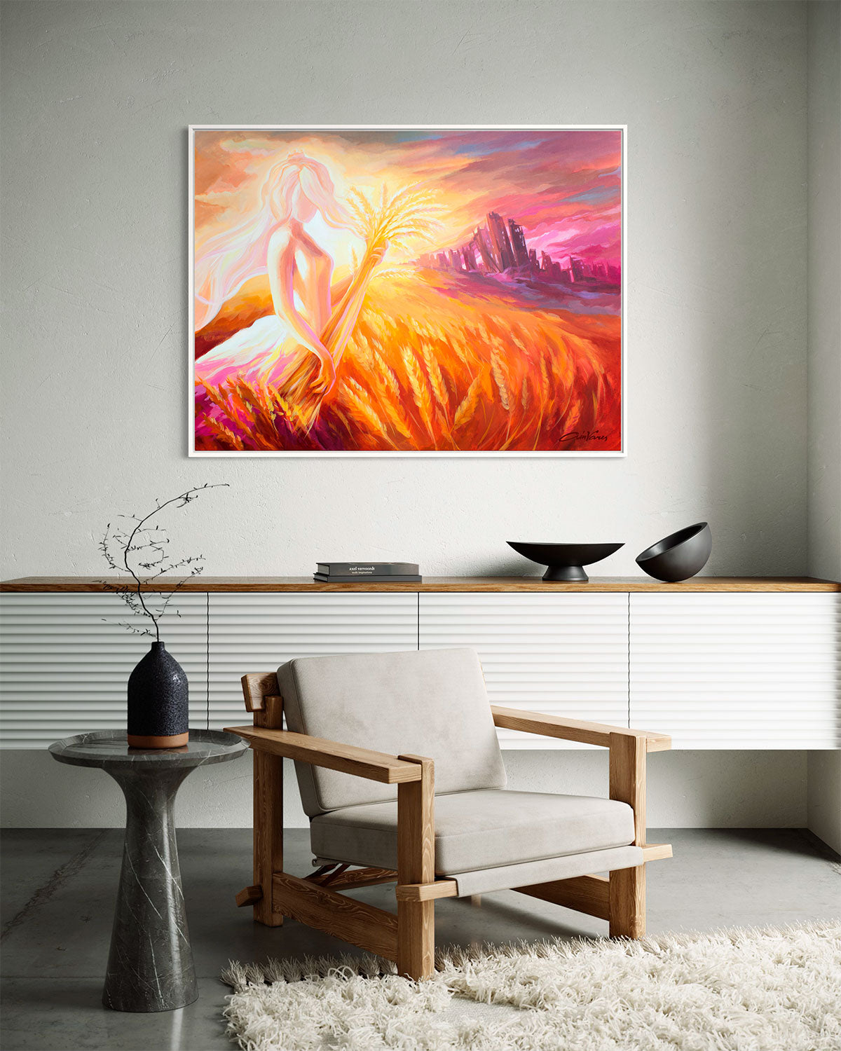 Prophetic Art Print "Open Your Eyes and Look at the Fields" John 4:35-36, Ain Vares Art