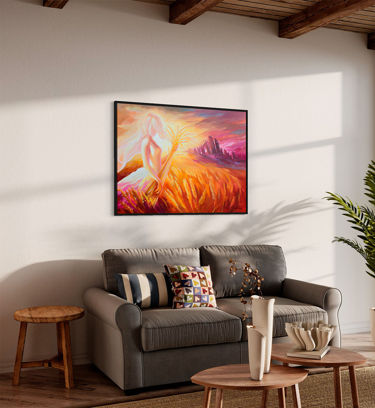 Prophetic Art Print "Open Your Eyes and Look at the Fields" John 4:35-36, Ain Vares Art