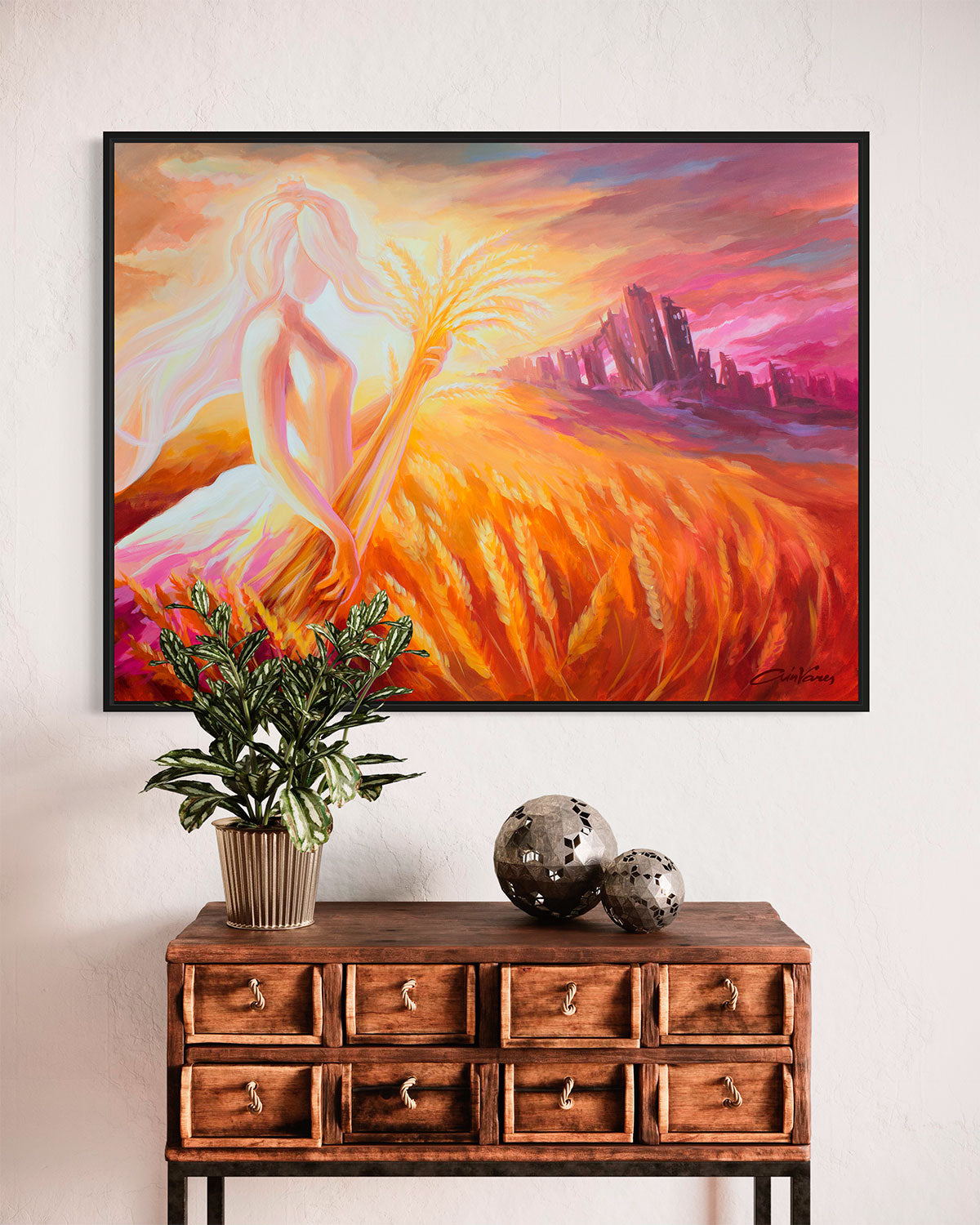 Prophetic Art Print "Open Your Eyes and Look at the Fields" John 4:35-36, Ain Vares Art