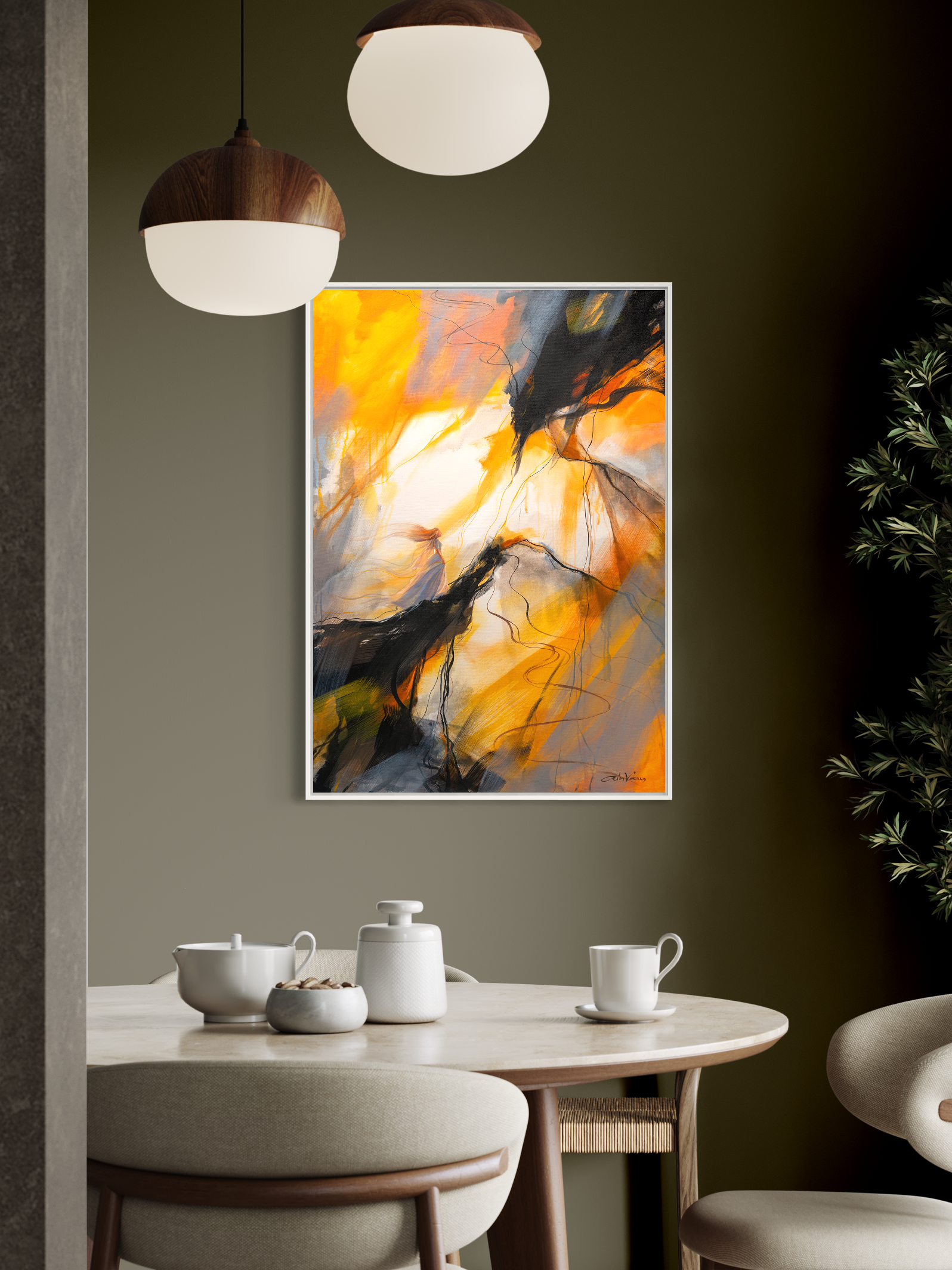 Prophetic Art Print "With God all things are possible" Matthew 19:26, Ain Vares Art