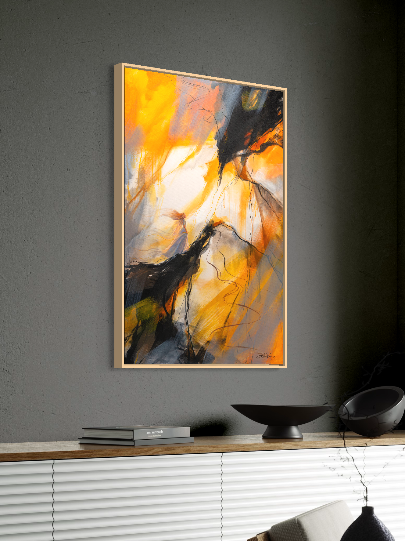 Prophetic Art Print "With God all things are possible" Matthew 19:26, Ain Vares Art