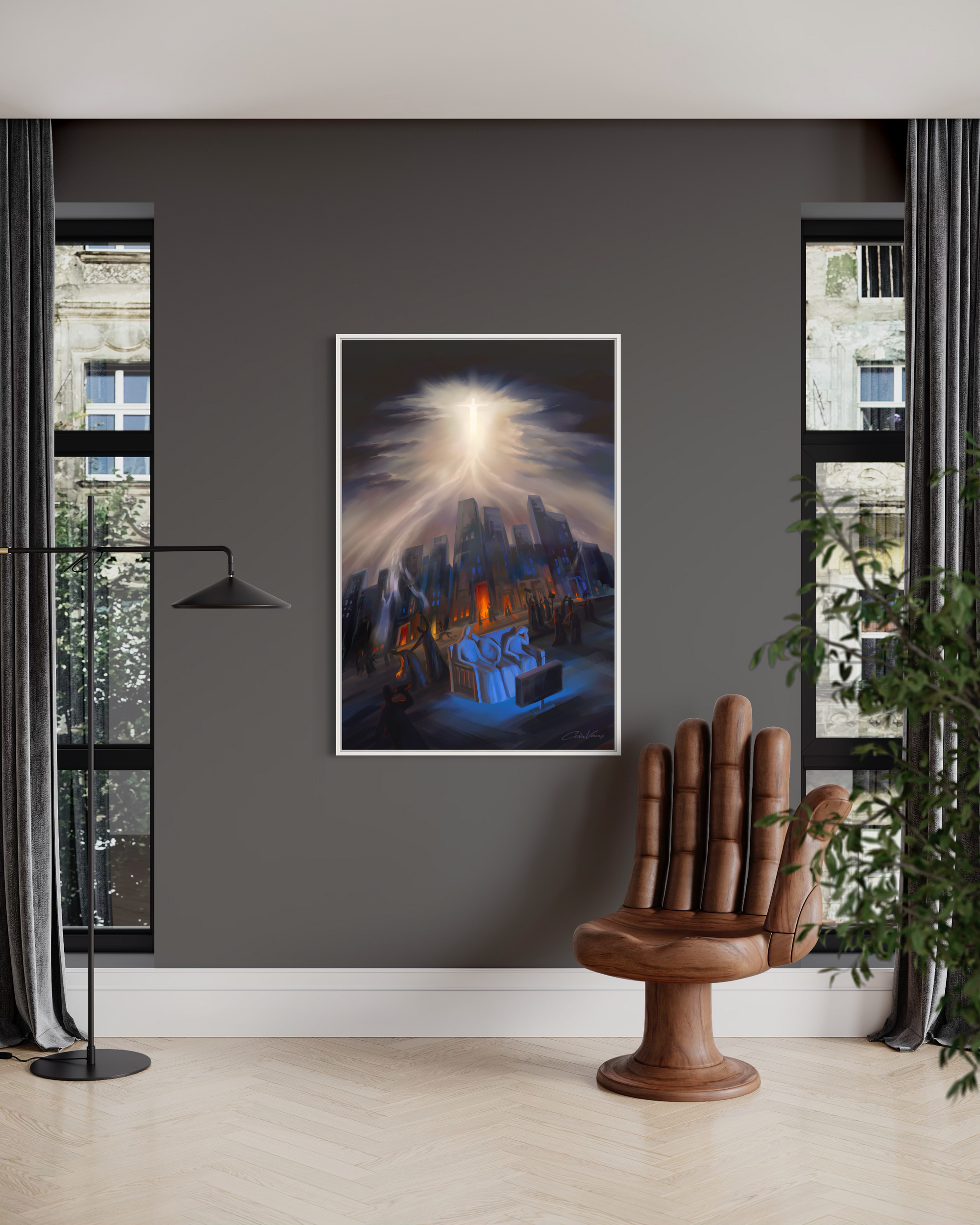 Prophetic Art Print "Are you Ready for This Moment?" Matthew 24:31, Ain Vares Art