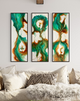 "I can do all things through Him" triptych - Original Prophetic Painting