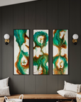 "I can do all things through Him" triptych - Original Prophetic Painting