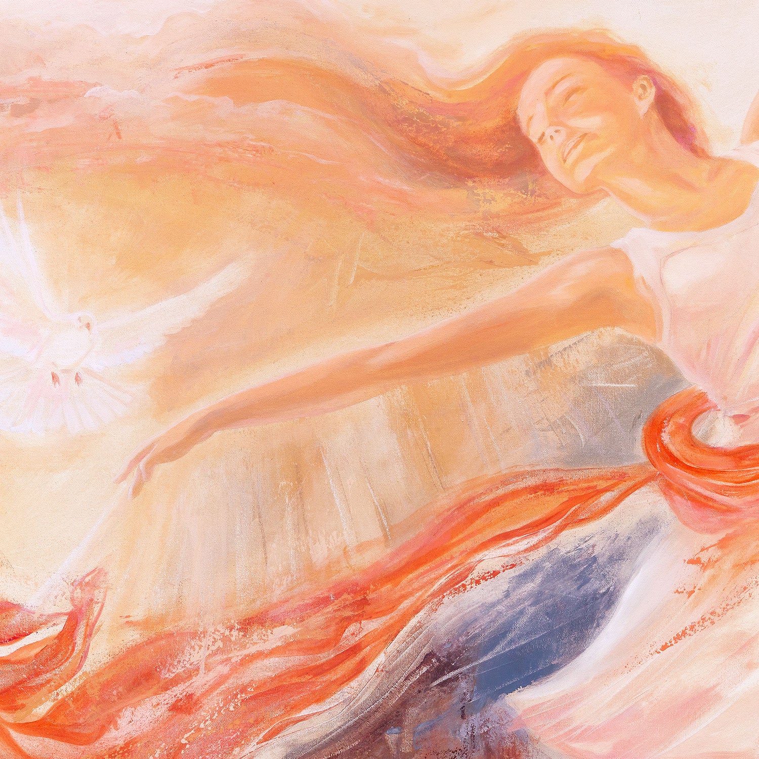 Prophetic Art Print "The Power of the Blood, Hebrews 9:14" Revelation 12:11, Ain Vares Art