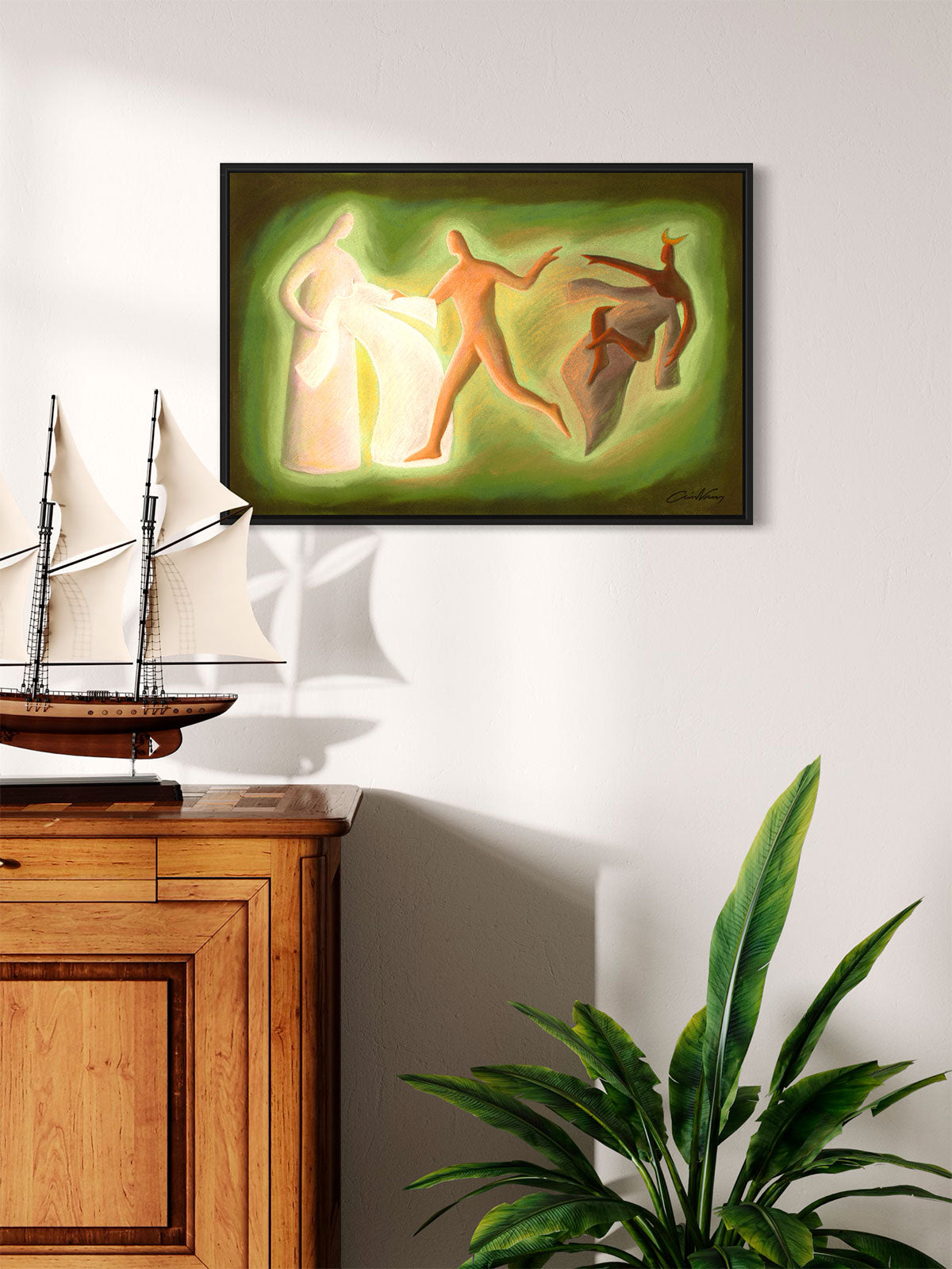 "Put on the New Self" Ephesians 4:22-24, prophetic art print, Ain Vares Art