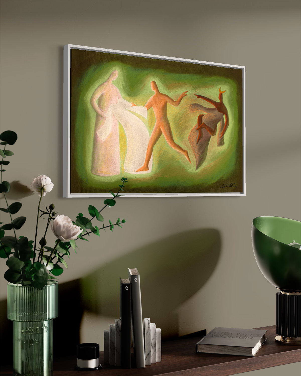 "Put on the New Self" Ephesians 4:22-24, prophetic art print, Ain Vares Art