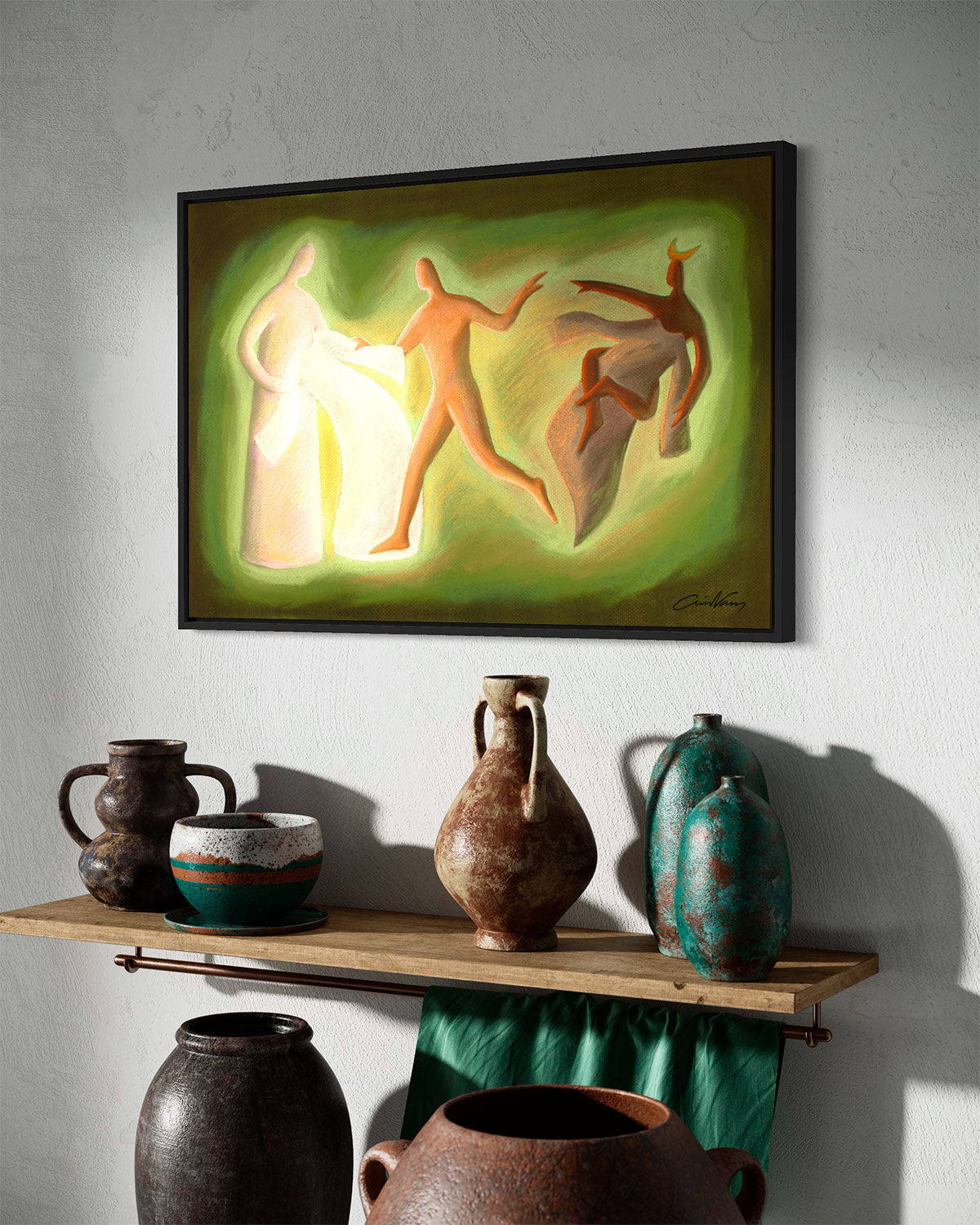 "Put on the New Self" Ephesians 4:22-24, prophetic art print, Ain Vares Art