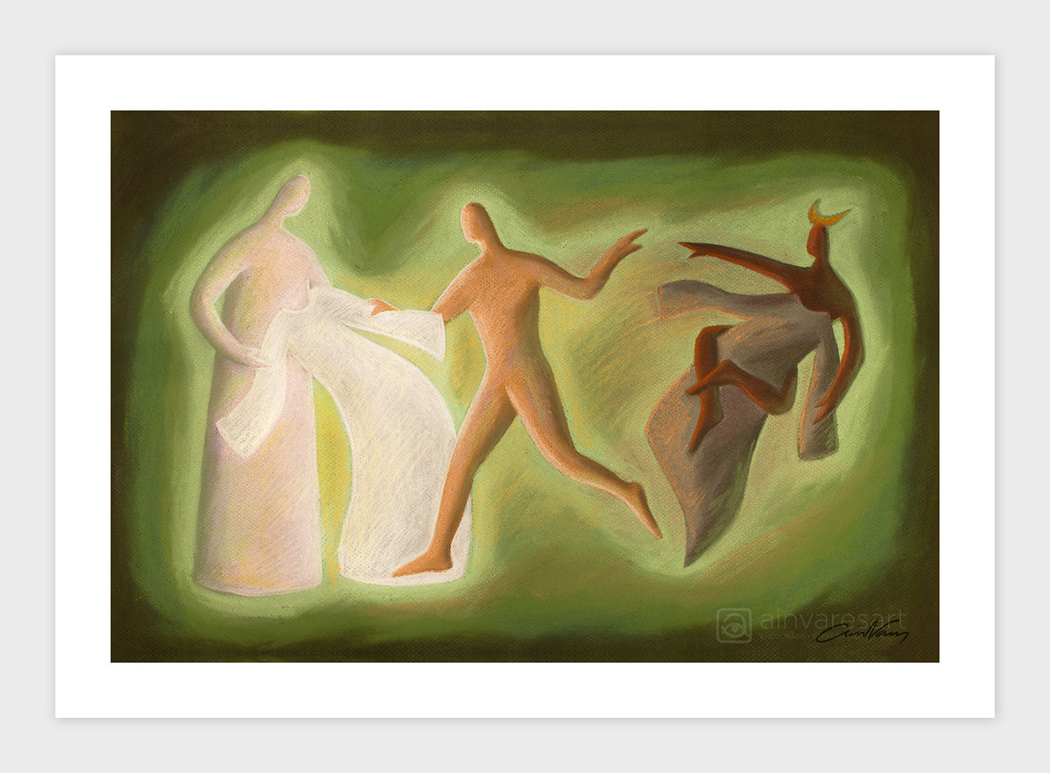 "Put on the New Self" Ephesians 4:22-24 - Prophetic Art Print