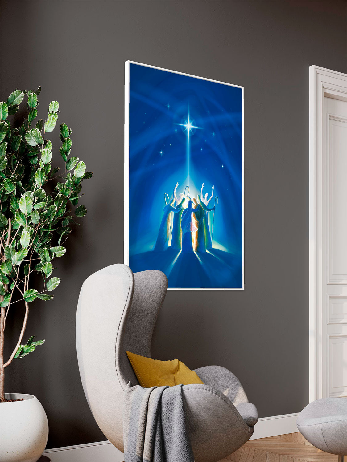 Prophetic Art Print "The Savior is Born" Galatians 4:4-5, Ain Vares Art