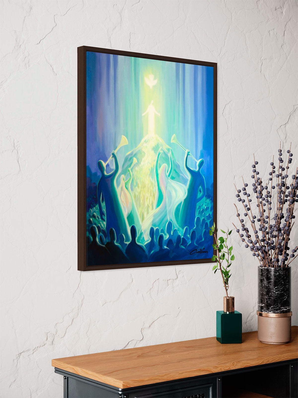 Prophetic Art Print "Shout out Your Praises with Joy!" Psalm 98:4, Ain Vares Art