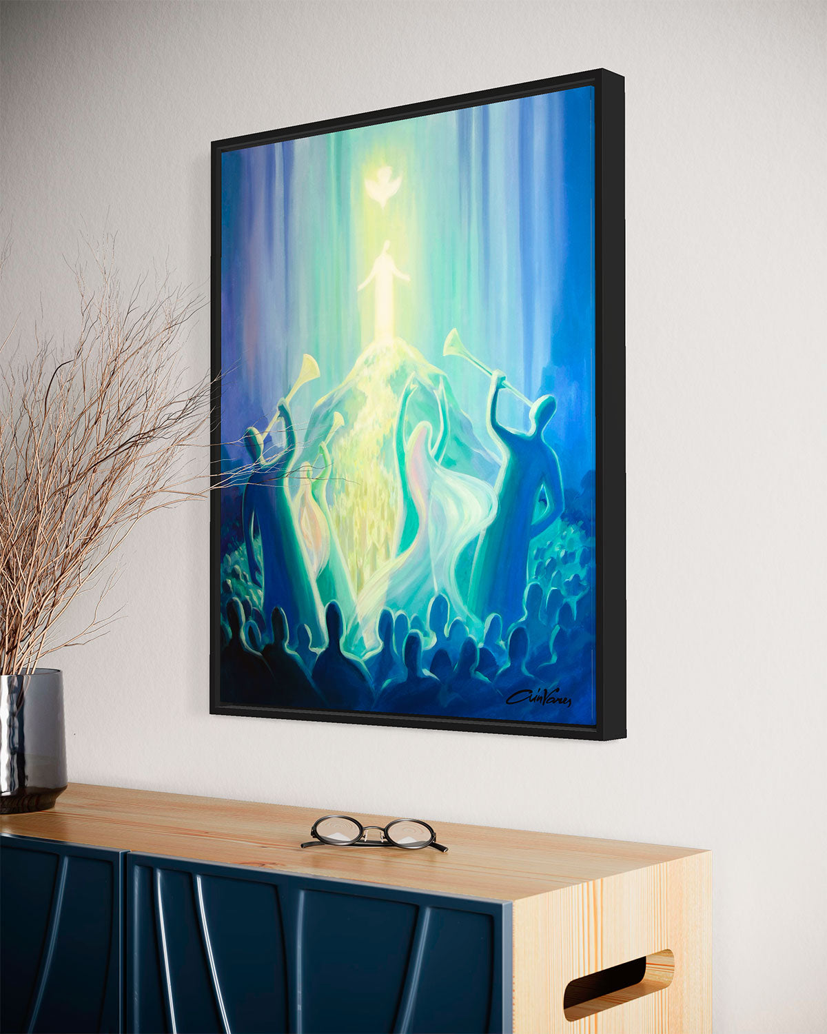 Prophetic Art Print "Shout out Your Praises with Joy!" Psalm 98:4, Ain Vares Art