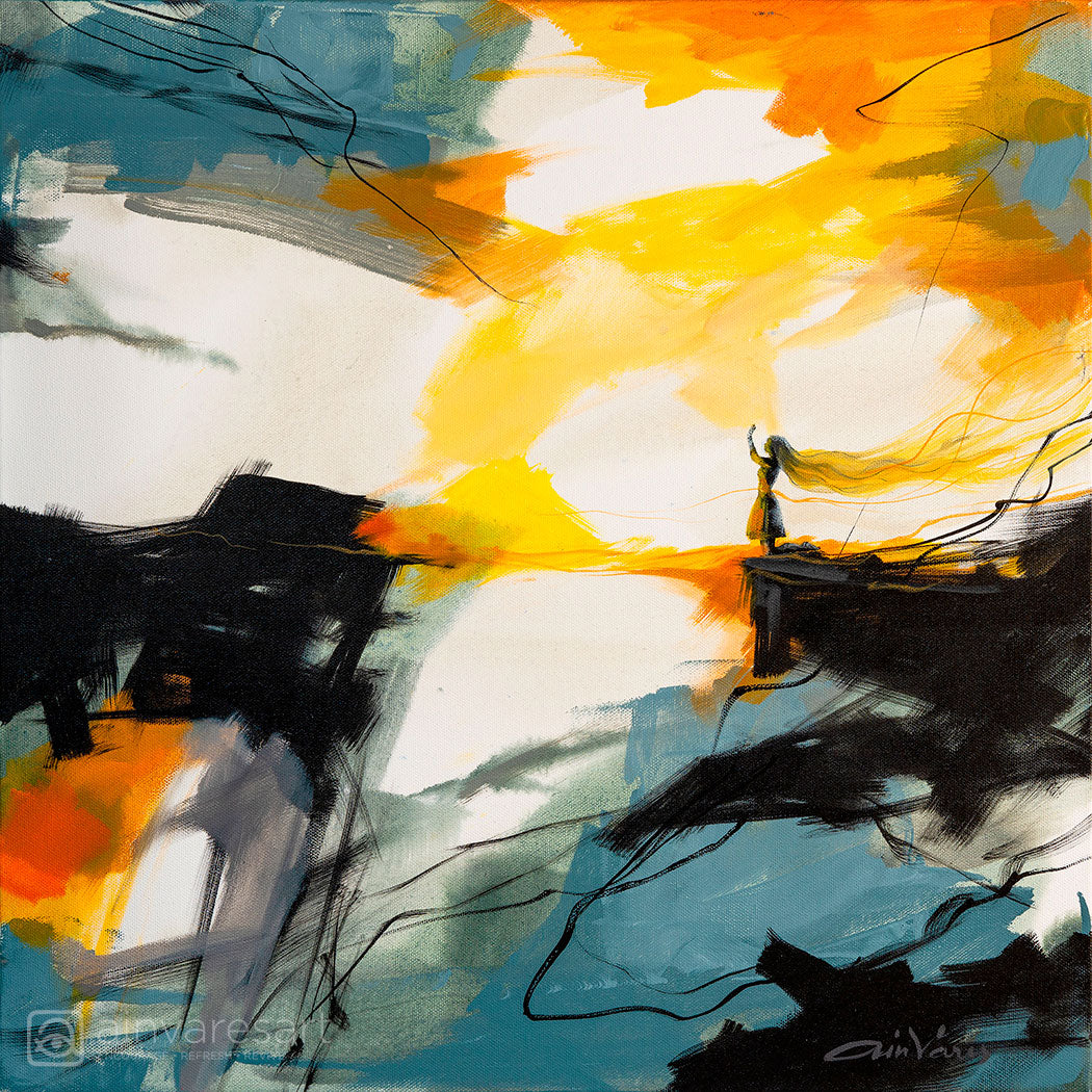 "Steps of Faith" triptych - Original Prophetic Painting