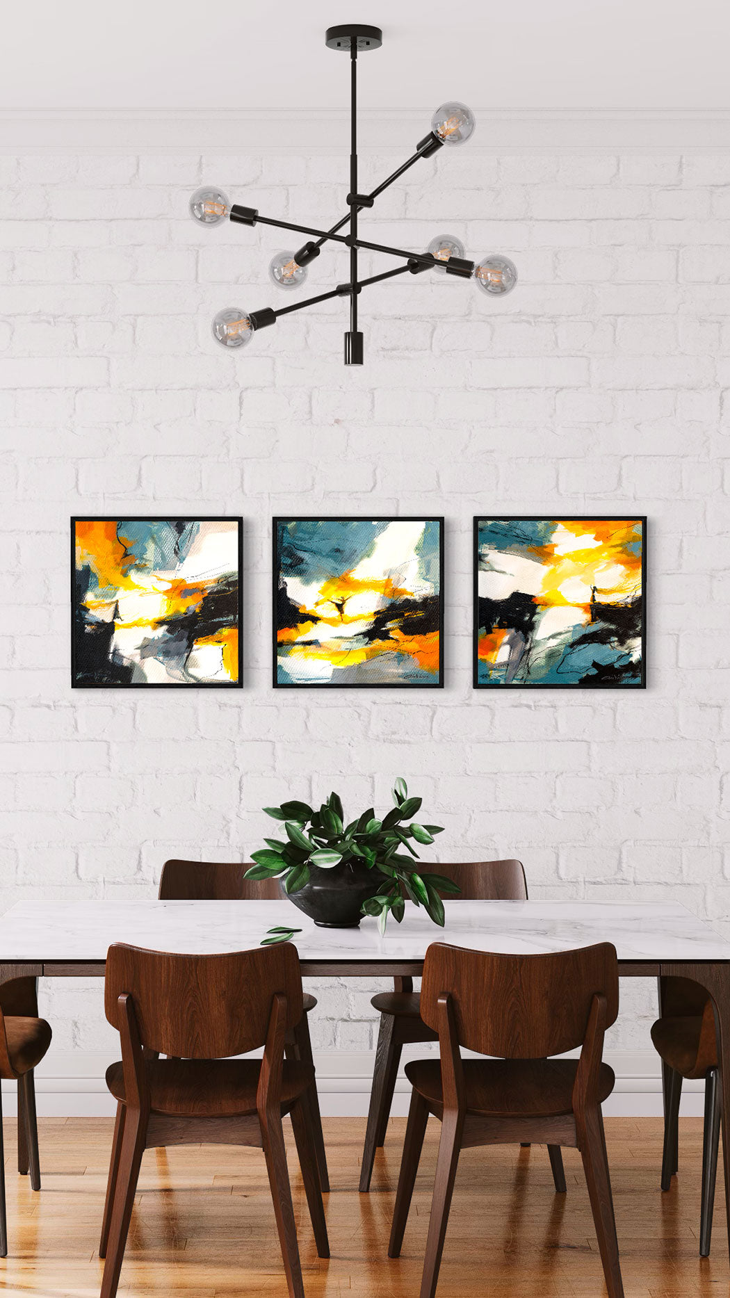 "Steps of Faith" triptych - Original Prophetic Painting