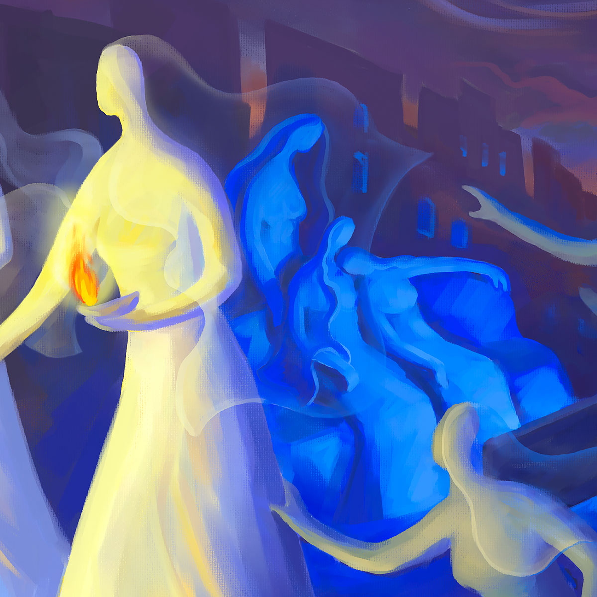 Prophetic Art Print "The Parable of the Ten Virgins" Mt 25:1-13, Ain Vares Art