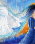 “Prophetic art print of a veiled bride holding a bouquet, bathed in light — symbolizing divine calling, love, and spiritual awakening.”